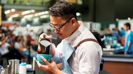 Caleb Cha, World Latte Art Champion 2015