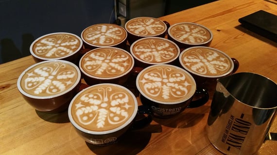 Latte Art δημιουργίες του Μιχάλη Καραγιάννη