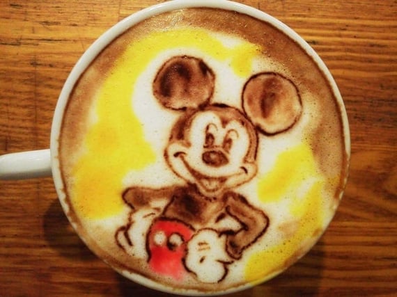 Latte Art - Mickey